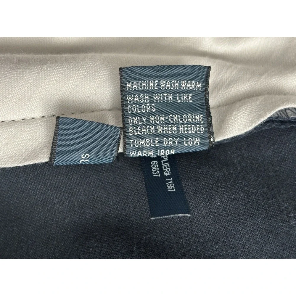 Vtg POLO RALPH LAUREN Ethan Pants Mens Pleated 100% Cotton Chinos - 36/30 Navy